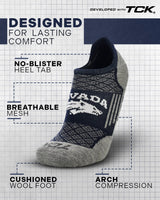 TCK socks Nevada Wolfpack No Show Tour Socks - Made in USA