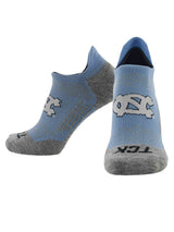 TCK socks North Carolina Tar Heels / Large North Carolina Tar Heels Tour No Show Tab Socks - Made in USA