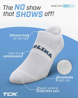 TCK socks North Carolina Tarheels / One Size TCK North Carolina Tarheels No Show Liner Socks (3-Pack)