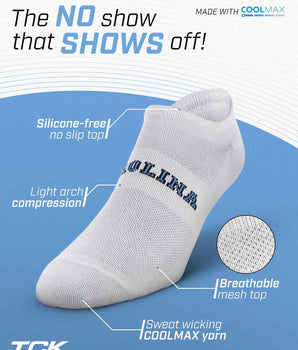 TCK socks North Carolina Tarheels / One Size TCK North Carolina Tarheels No Show Liner Socks (3-Pack)