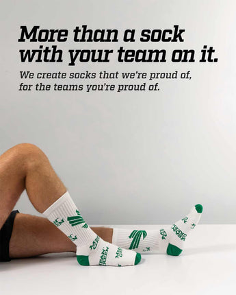 TCK socks North Texas Mean Green Mayhem Crew Socks (Made in USA)