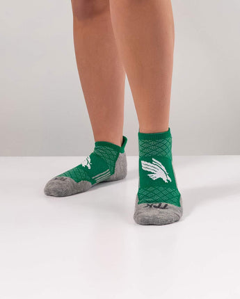 TCK socks North Texas Mean Green Tour No Show Tab Socks - Made in USA