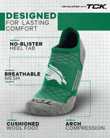 TCK socks North Texas Mean Green Tour No Show Tab Socks - Made in USA