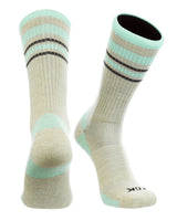 TCK socks Oatmeal/Mint / Small Merino Wool Hiking Socks Crew Length