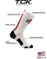 TCK socks Ohio State Buckeyes Baseline Crew USA Made