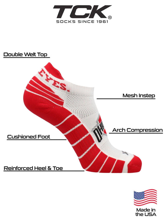 TCK socks Ohio State Buckeyes Golf Socks
