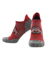 TCK socks Ohio State Buckeyes / Large Ohio State Buckeyes Tour No Show Tab Socks - Made in USA