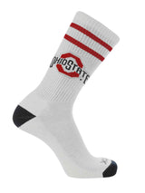 NCAA Vintage College Striped Socks - Ohio State Buckeyes (Large)