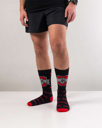 TCK socks Ohio State Buckeyes Mayhem Crew Socks (Made in USA)
