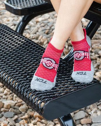 Ohio State Buckeyes Tour No Show Tab Socks - Made in USA