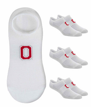 TCK socks Ohio State Buckeyes / One Size TCK Ohio State Buckeyes No Show Liner Socks (3-Pack)