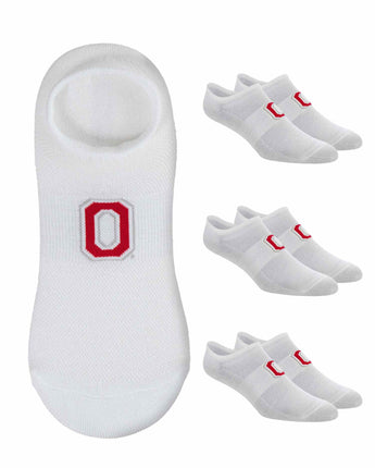 TCK socks Ohio State Buckeyes / One Size TCK Ohio State Buckeyes No Show Liner Socks (3-Pack)