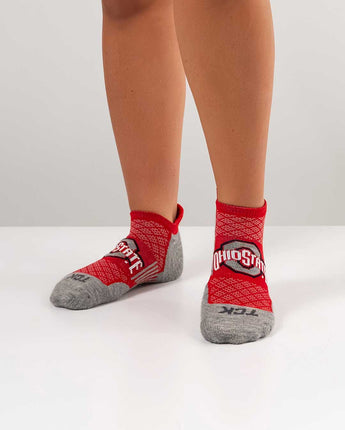 TCK socks Ohio State Buckeyes Tour No Show Tab Socks - Made in USA