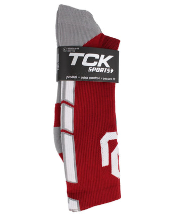 TCK socks Oklahoma Sooners Baseline Crew USA Made