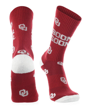 TCK socks Oklahoma Sooners Crimson/White / Medium Oklahoma Sooners Mayhem Crew Socks