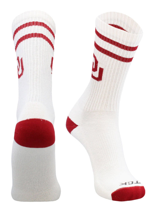TCK socks Oklahoma Sooners / Large Vintage Oklahoma Sooners Socks NCAA Socks For Men and Womens Soft Cotton Sock