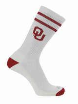 NCAA Vintage College Striped Socks - Oklahoma Sooners (Large)