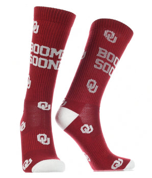 TCK socks Oklahoma Sooners Mayhem Crew Socks