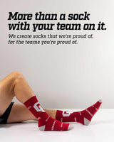 TCK socks Oklahoma Sooners Mayhem Crew Socks (Made in USA)