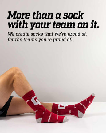 TCK socks Oklahoma Sooners Mayhem Crew Socks (Made in USA)