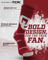 TCK socks Oklahoma Sooners Mayhem Crew Socks (Made in USA)