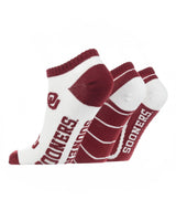 TCK socks Oklahoma Sooners No Show Socks Full Field 3 Pack