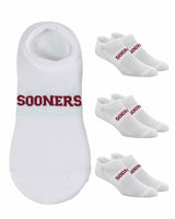 TCK socks Oklahoma Sooners / One Size TCK Oklahoma Sooners No Show Liner Socks (3-Pack)