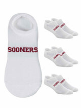 TCK socks Oklahoma Sooners / One Size TCK Oklahoma Sooners No Show Liner Socks (3-Pack)