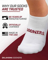 TCK socks Oklahoma Sooners / One Size TCK Oklahoma Sooners No Show Liner Socks (3-Pack)