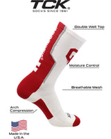 TCK socks Oklahoma Sooners Socks Perimeter Crew