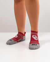 TCK socks Oklahoma Sooners Tour No Show Tab Socks - Made in USA
