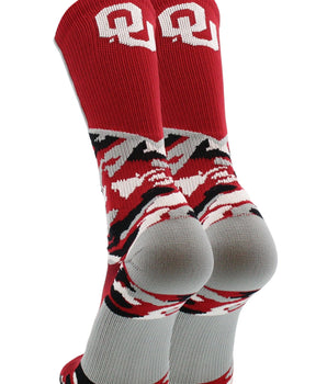 TCK socks Oklahoma Sooners Woodland Camo Crew Socks