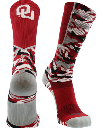 TCK socks Oklahoma Sooners Woodland Camo Crew Socks