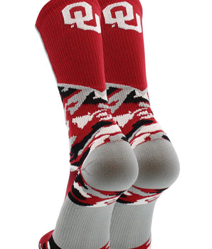 TCK socks Oklahoma Sooners Woodland Camo Crew Socks