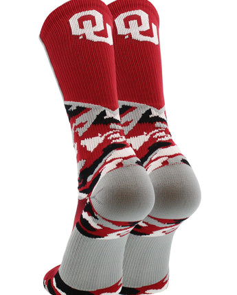 TCK socks Oklahoma Sooners Woodland Camo Crew Socks