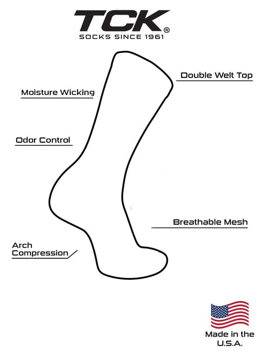 TCK socks Old Glory USA Flag Crew Socks