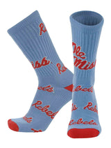 Ole Miss Rebels Mayhem Crew Socks (Made in USA)