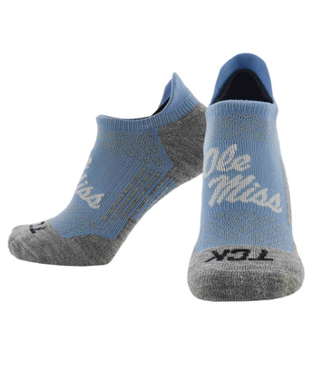 TCK socks Ole Miss Rebels / Large Ole Miss Rebels Tour No Show Tab Socks - Made in USA