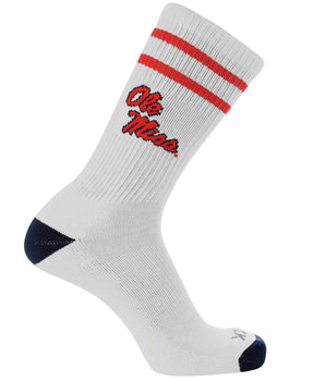 TCK socks Ole Miss Rebels / Large Ole Miss Rebels | Vintage | NCAA Mens and Womens Soft Cotton Sock