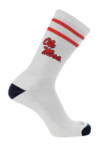 NCAA Vintage College Striped Socks - Ole Miss Rebels (Large)