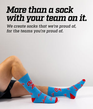 Ole Miss Rebels Mayhem Crew Socks (Made in USA)