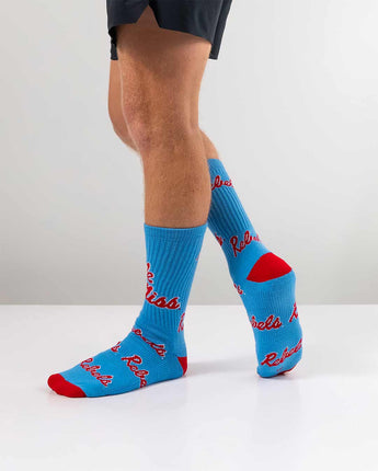TCK socks Ole Miss Rebels Mayhem Crew Socks (Made in USA)