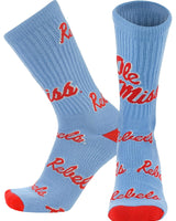 TCK socks Ole Miss Rebels Mayhem Crew Socks (Made in USA)