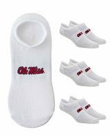 TCK socks Ole Miss Rebels / One Size TCK Ole Miss Rebels No Show Liner Socks (3-Pack)