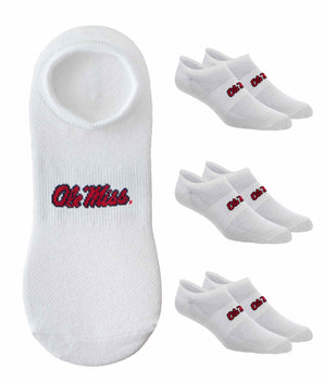 TCK socks Ole Miss Rebels / One Size TCK Ole Miss Rebels No Show Liner Socks (3-Pack)