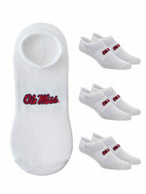 TCK socks Ole Miss Rebels / One Size TCK Ole Miss Rebels No Show Liner Socks (3-Pack)