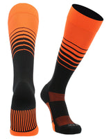 TCK socks Orange/Black / Small TCK Elite Breaker Striped Athletic Socks | Over-the-Calf Soccer & Baseball