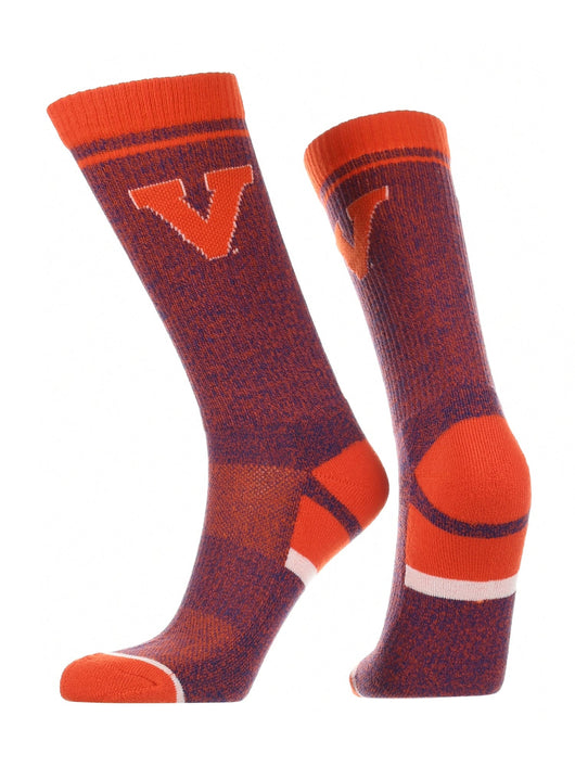 TCK socks Orange/Blue / Large Virginia Cavaliers Socks Victory Parade Crew Length