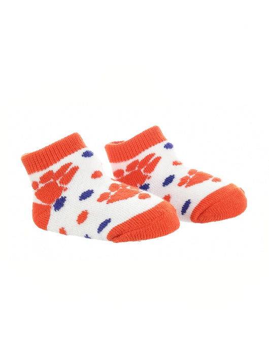 TCK socks Orange/Purple/White / 2T-4T Clemson Tigers Toddler Socks Low Cut Little Fan