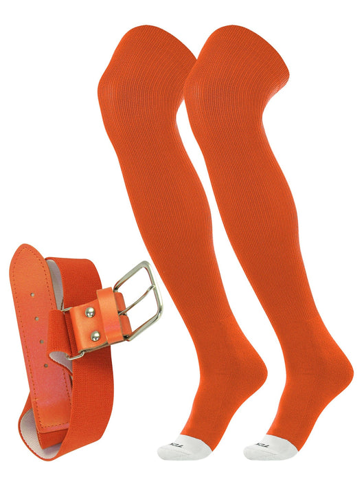 TCK socks Orange / Small Pro Plus Performance Prosport Over the Knee Socks Belt Combo